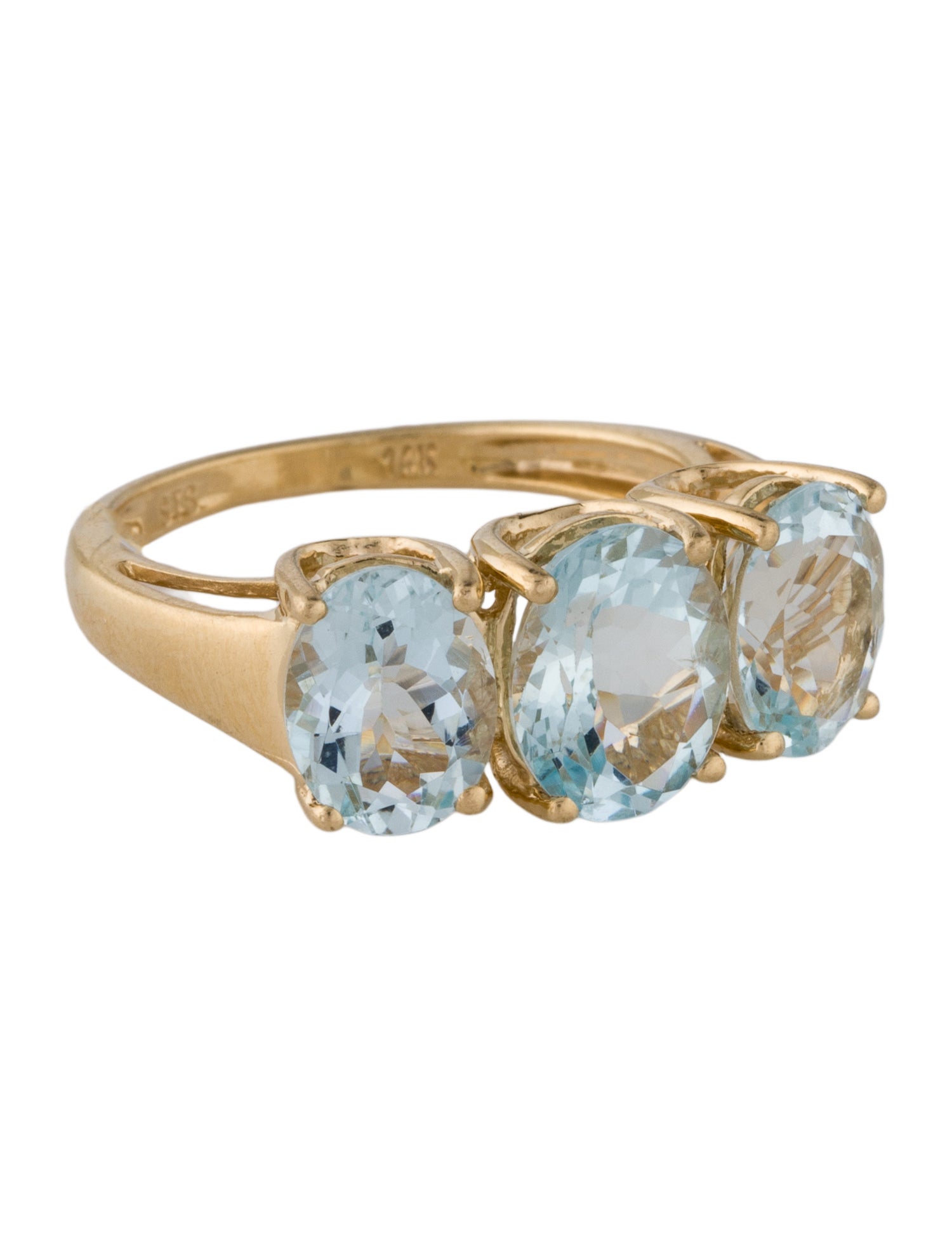 Ring 14K 3.59ctw Aquamarine Cocktail Ring