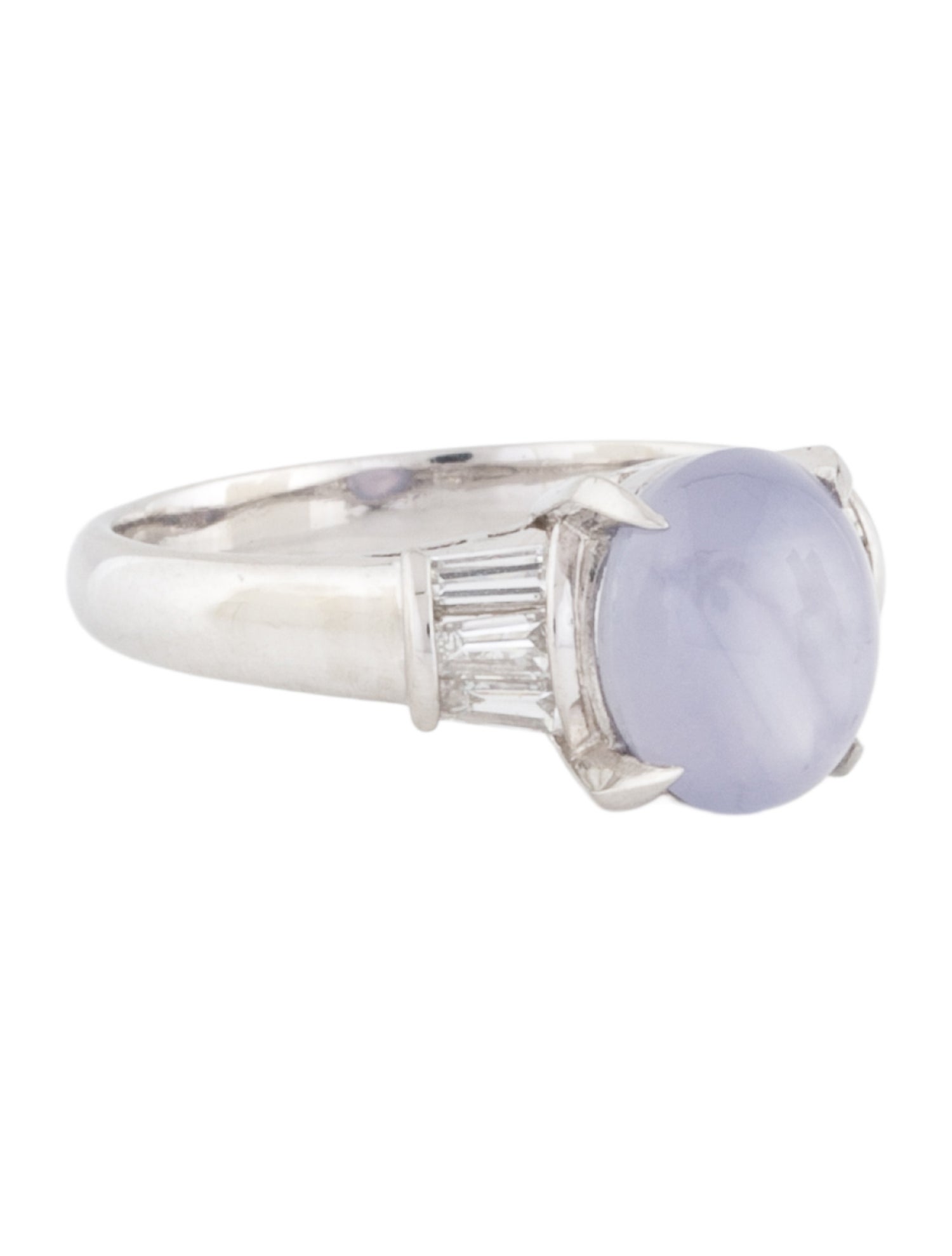 Ring Platinum Star Sapphire & Diamond Ring