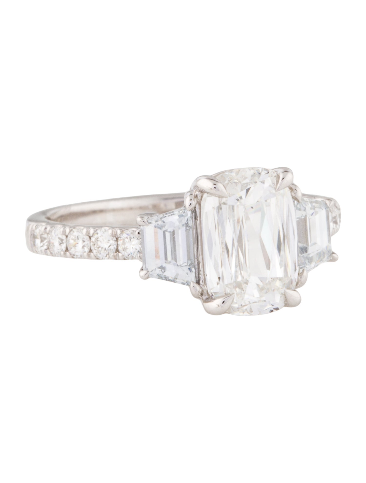 Ring 2.99ctw Lab-Grown Diamond Three-Stone Engagement