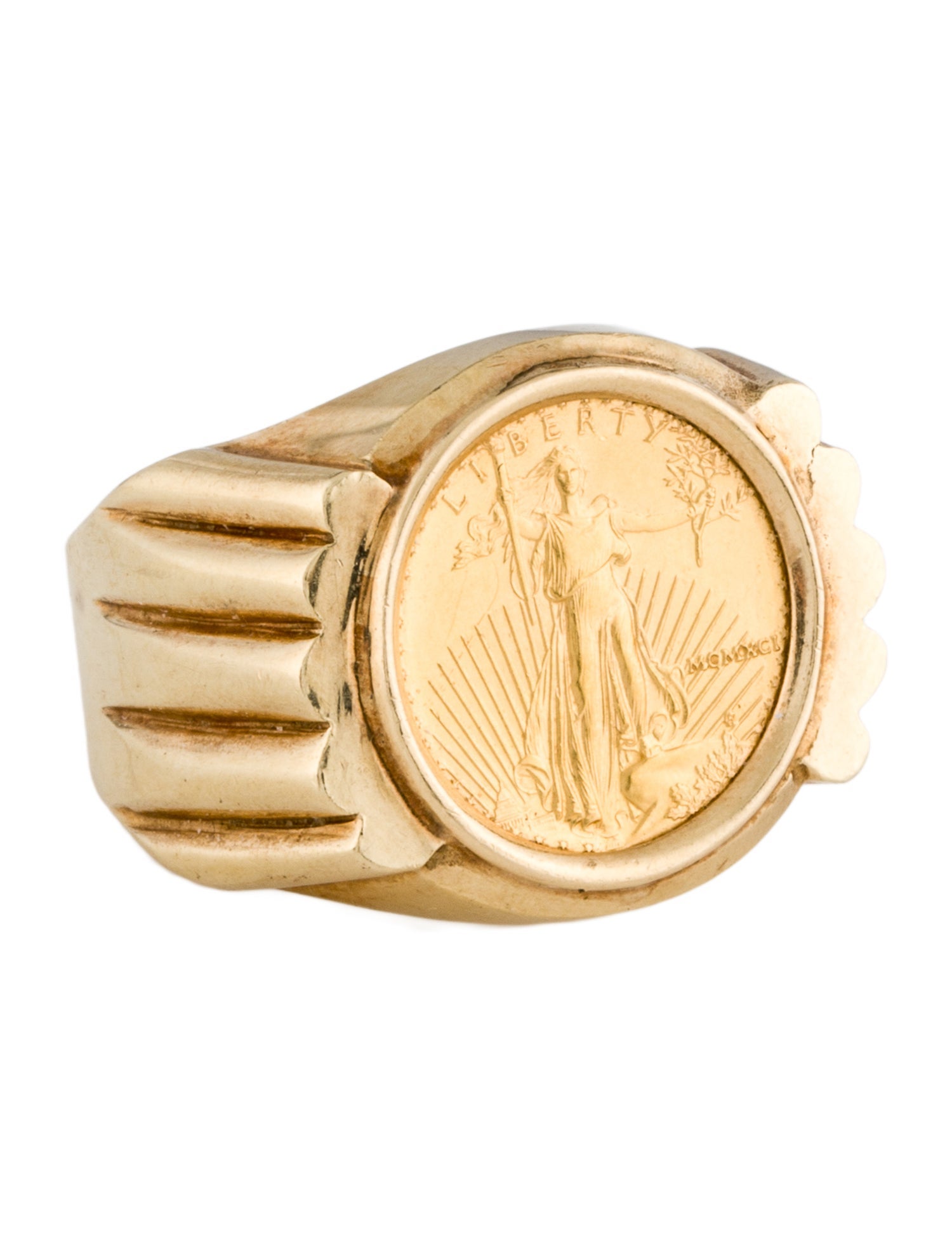 Ring 1991 American Eagle Coin Signet
