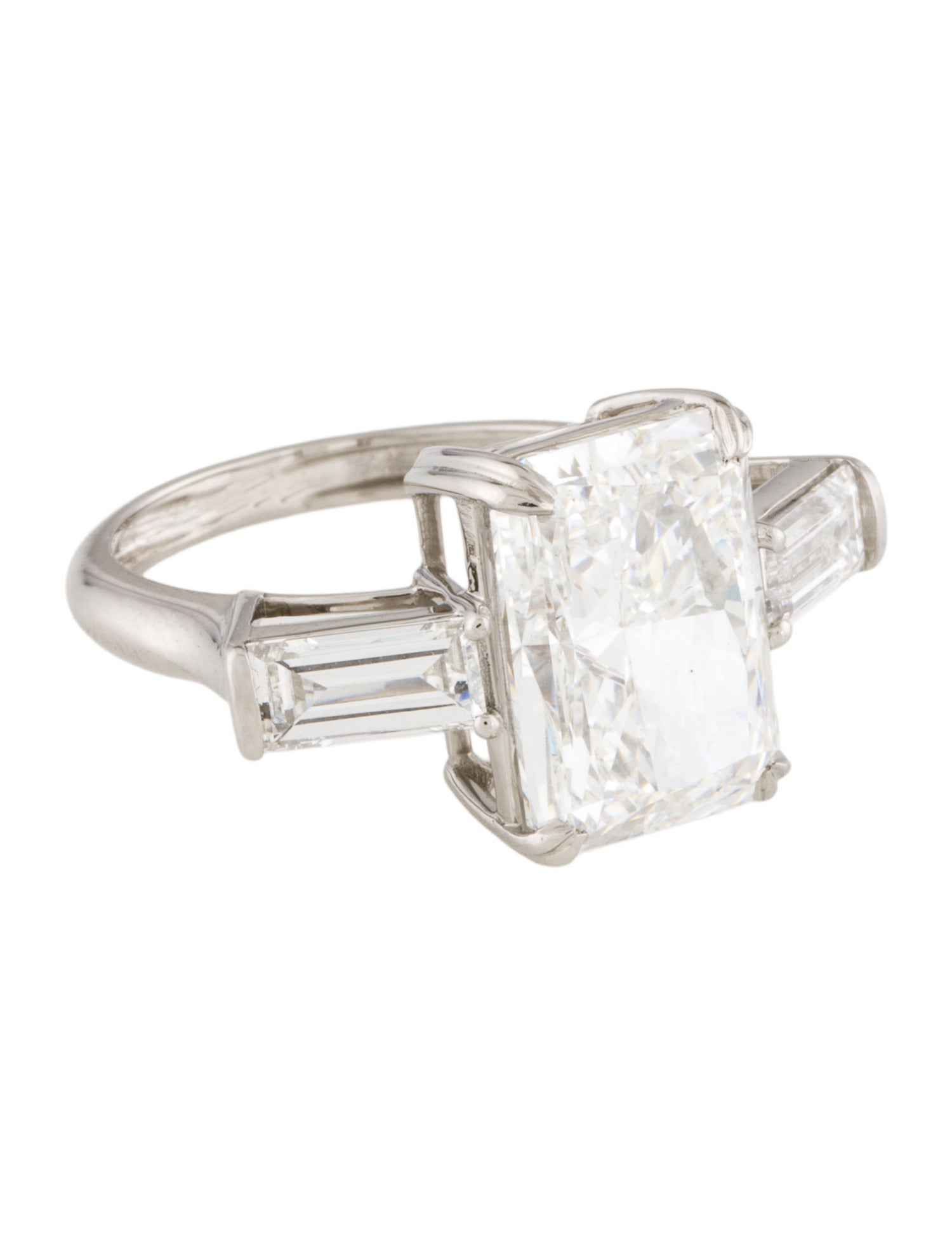 Ring Platinum 6.02ct Lab-Grown Diamond Engagement Ring