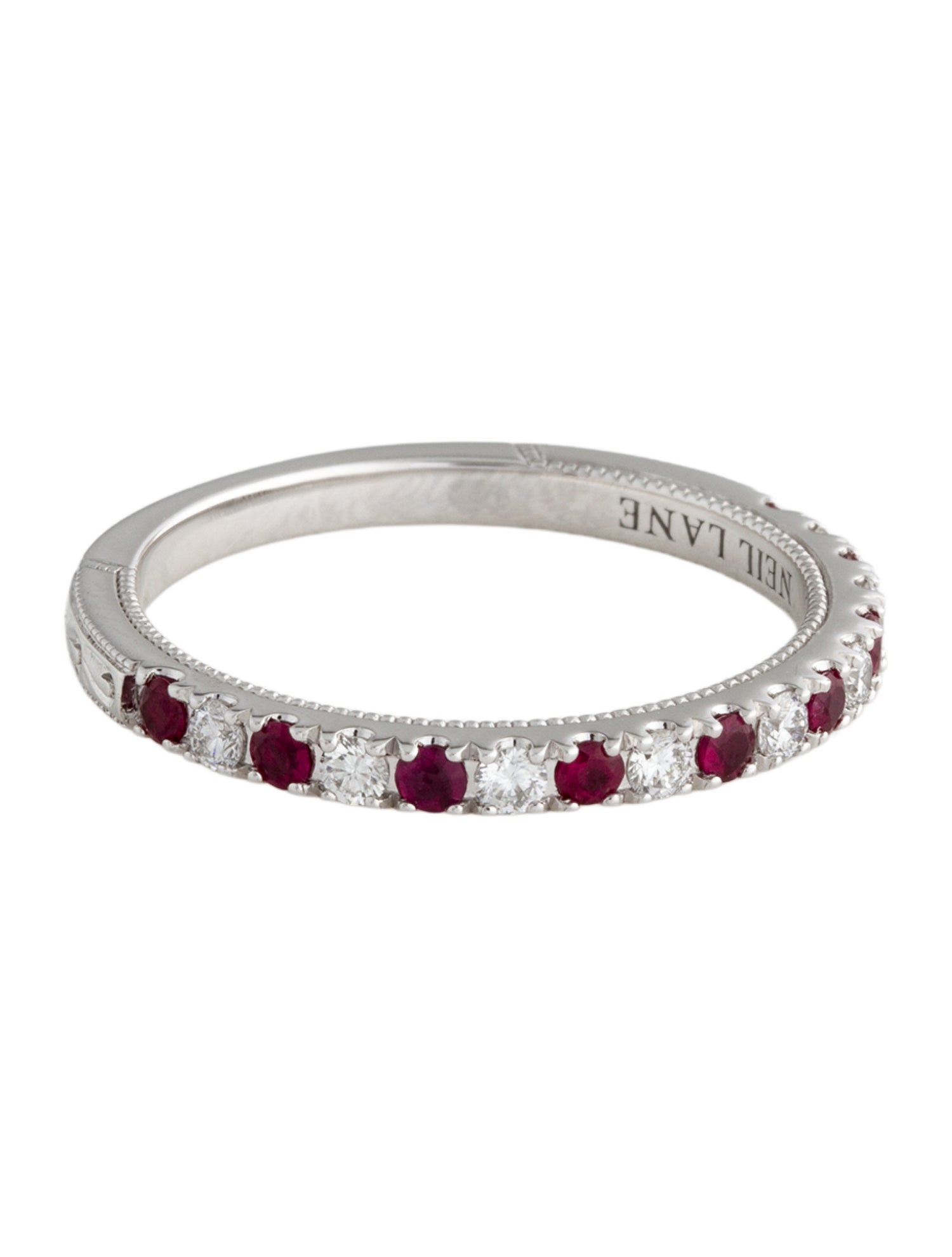Neil Lane 14K Ruby & Diamond Band
