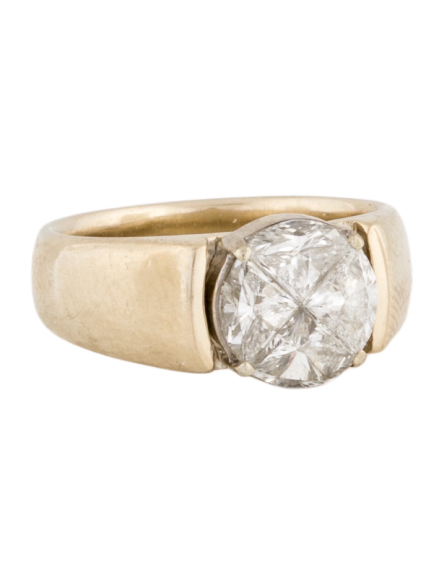 Ring 18K Diamond Signet Ring