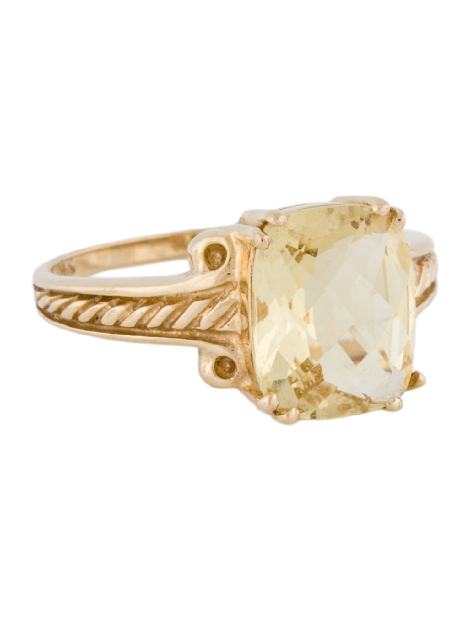 Ring 14K Heliodor Cocktail Ring