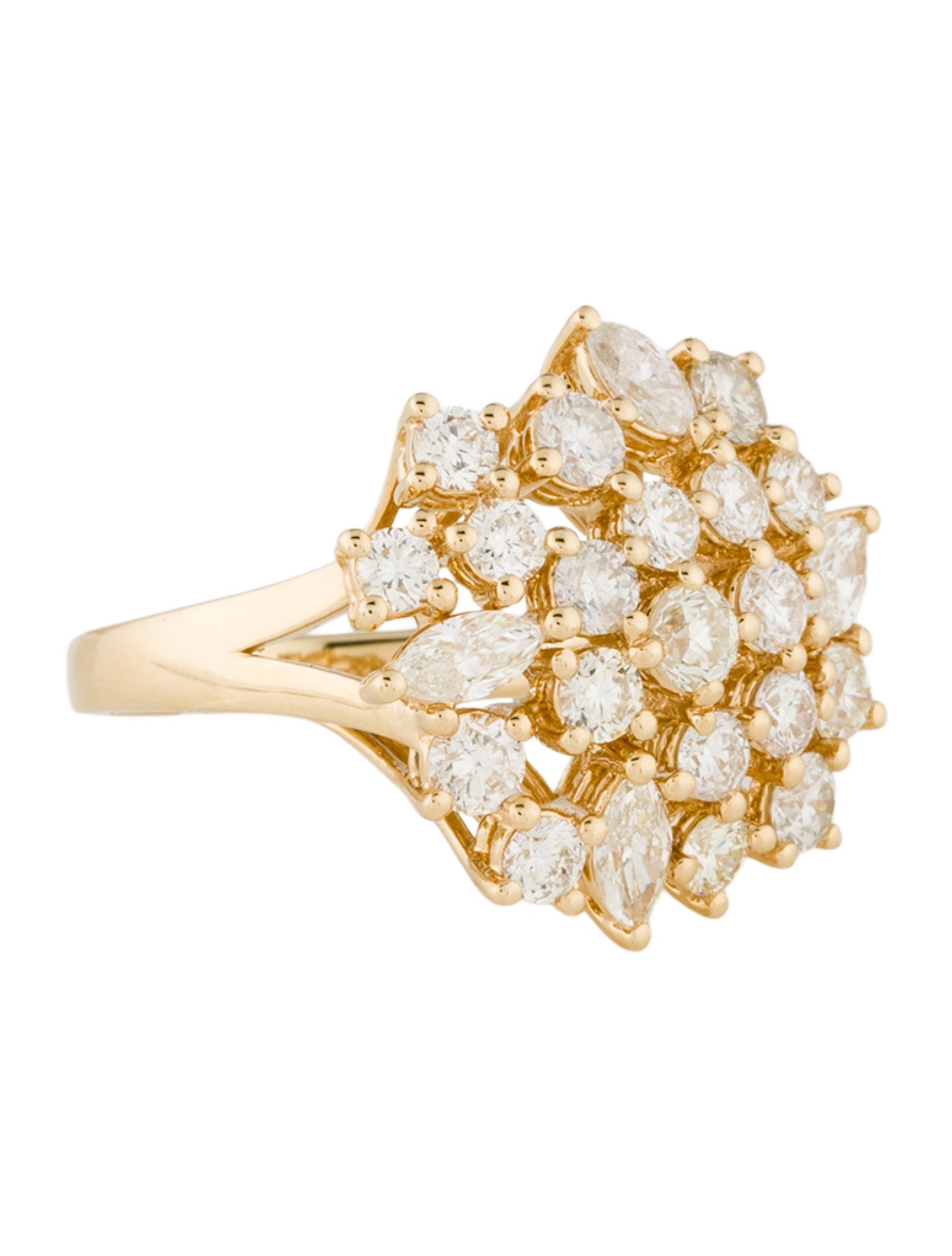 Ring 18K Diamond Cocktail Ring