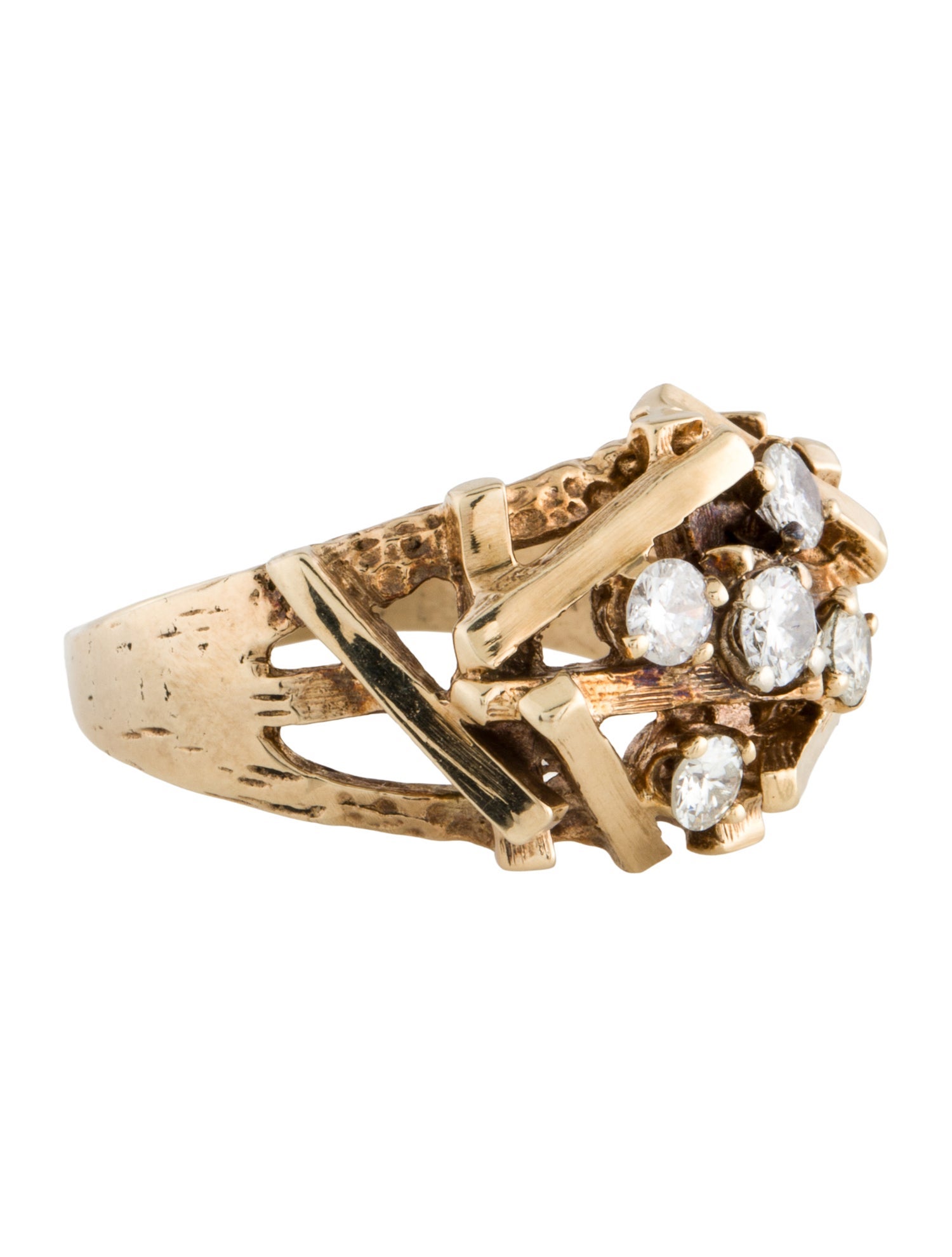 Ring 14K Diamond Cocktail Ring