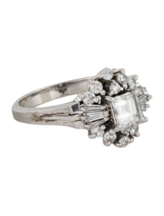 Ring Platinum Diamond Cocktail Ring