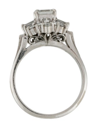 Ring Platinum Diamond Cocktail Ring