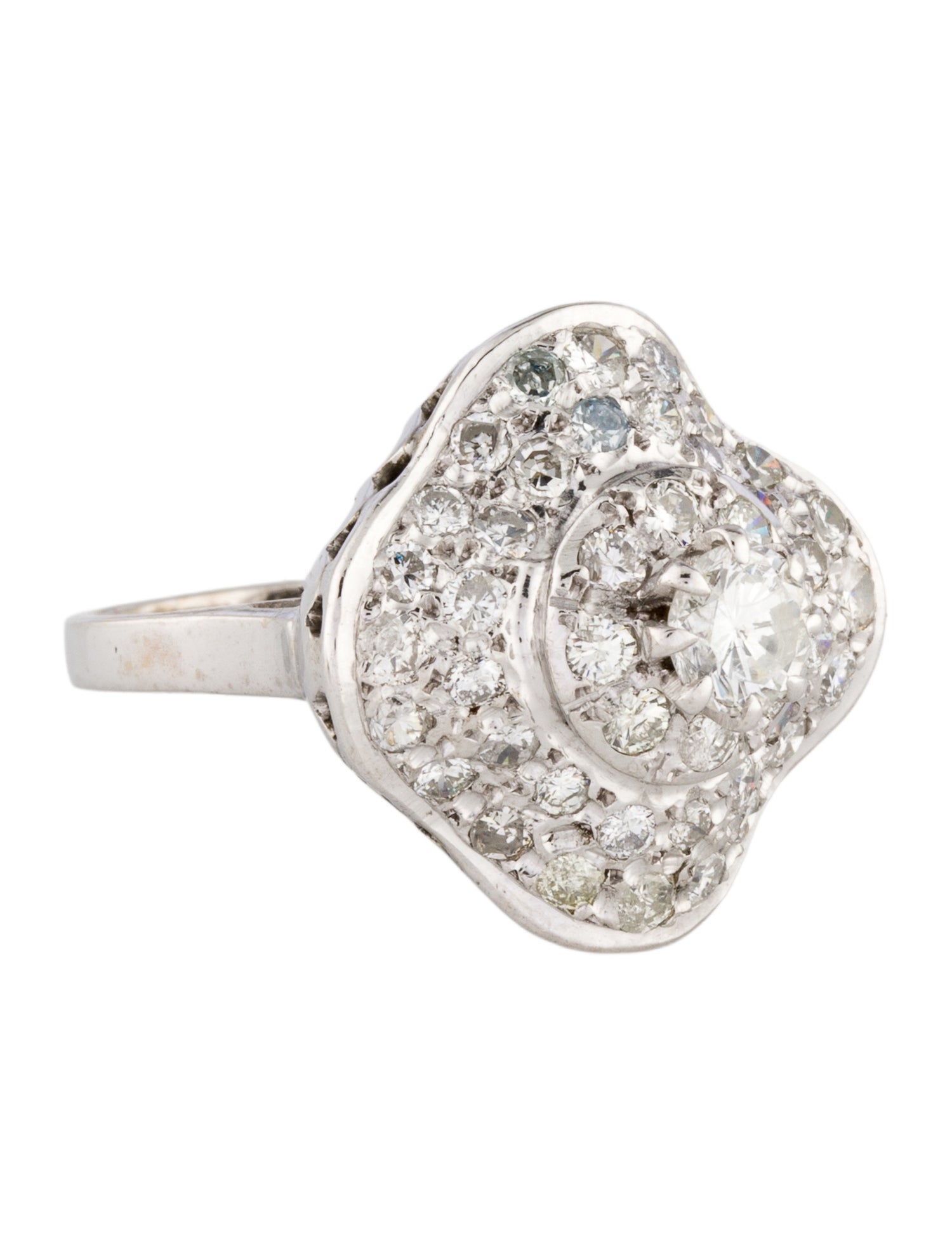 Ring 14K 1.54ctw Diamond Cocktail Ring