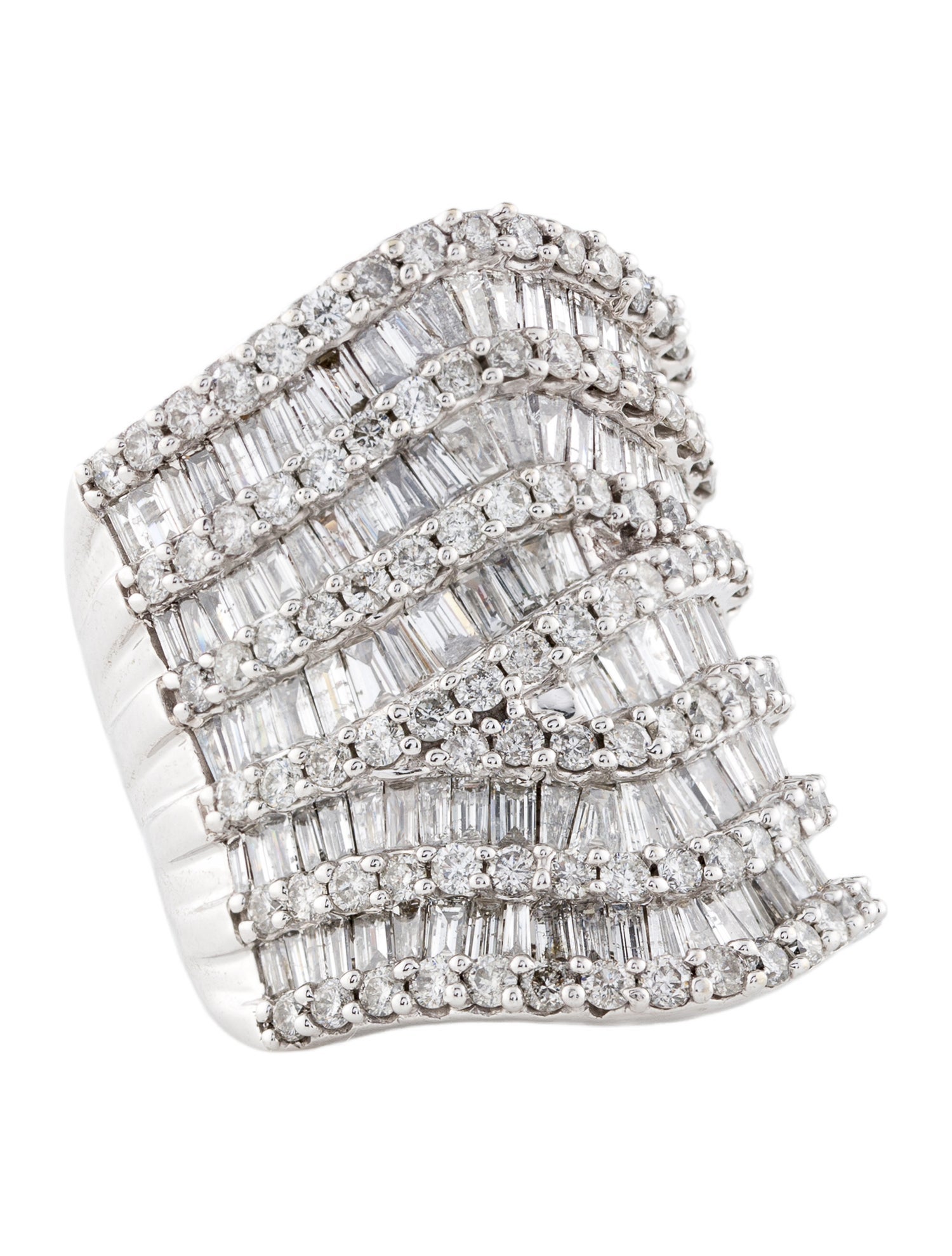 Ring 14K 4.97ctw Diamond Cocktail