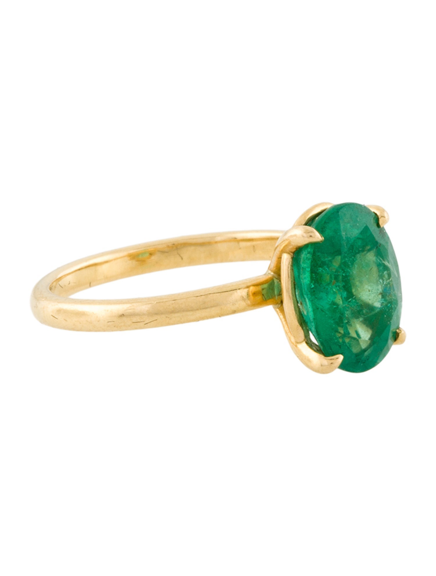 Ring 18K 2.38ct Emerald Solitaire
