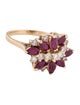 Ring 14K 1.10ctw Ruby & Diamond Cocktail Ring