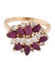 Ring 14K 1.10ctw Ruby & Diamond Cocktail Ring
