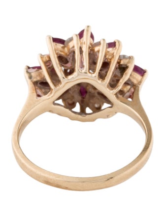 Ring 14K 1.10ctw Ruby & Diamond Cocktail Ring