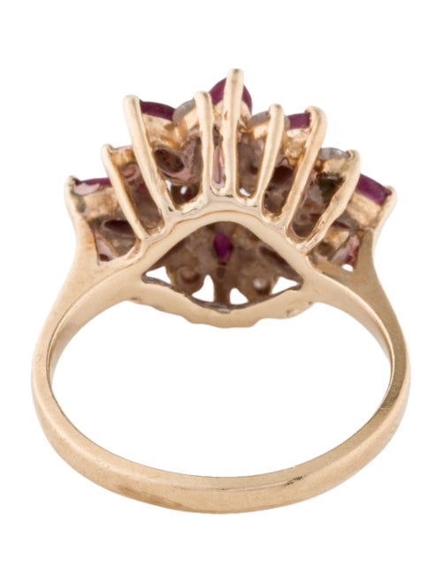 Ring 14K 1.10ctw Ruby & Diamond Cocktail Ring