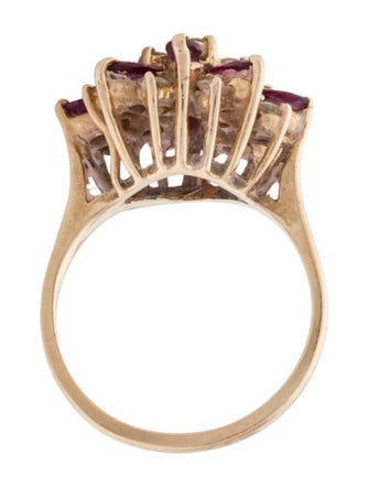 Ring 14K 1.10ctw Ruby & Diamond Cocktail Ring