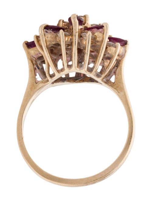 Ring 14K 1.10ctw Ruby & Diamond Cocktail Ring