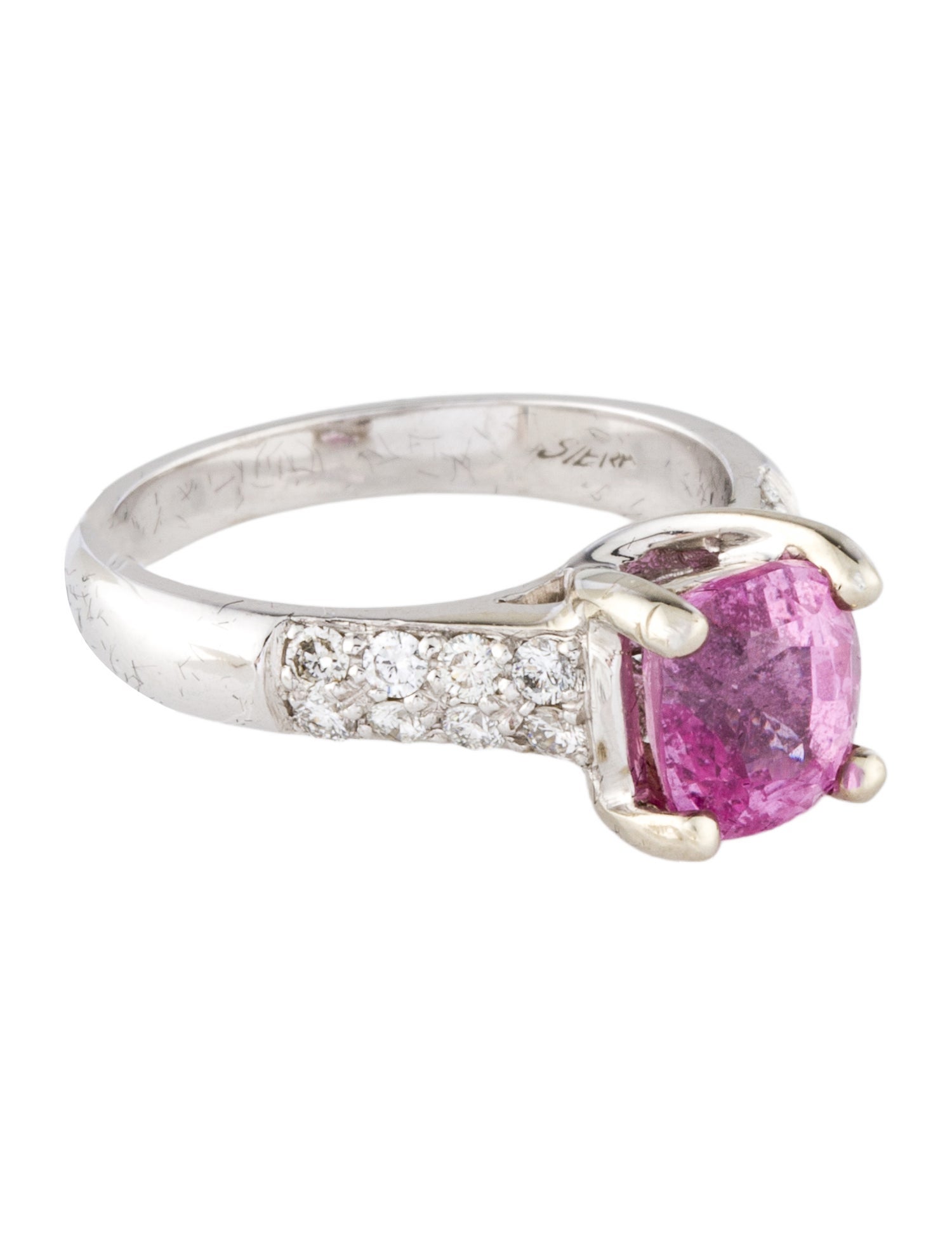 Ring 18K Sapphire & Diamond Cocktail Ring