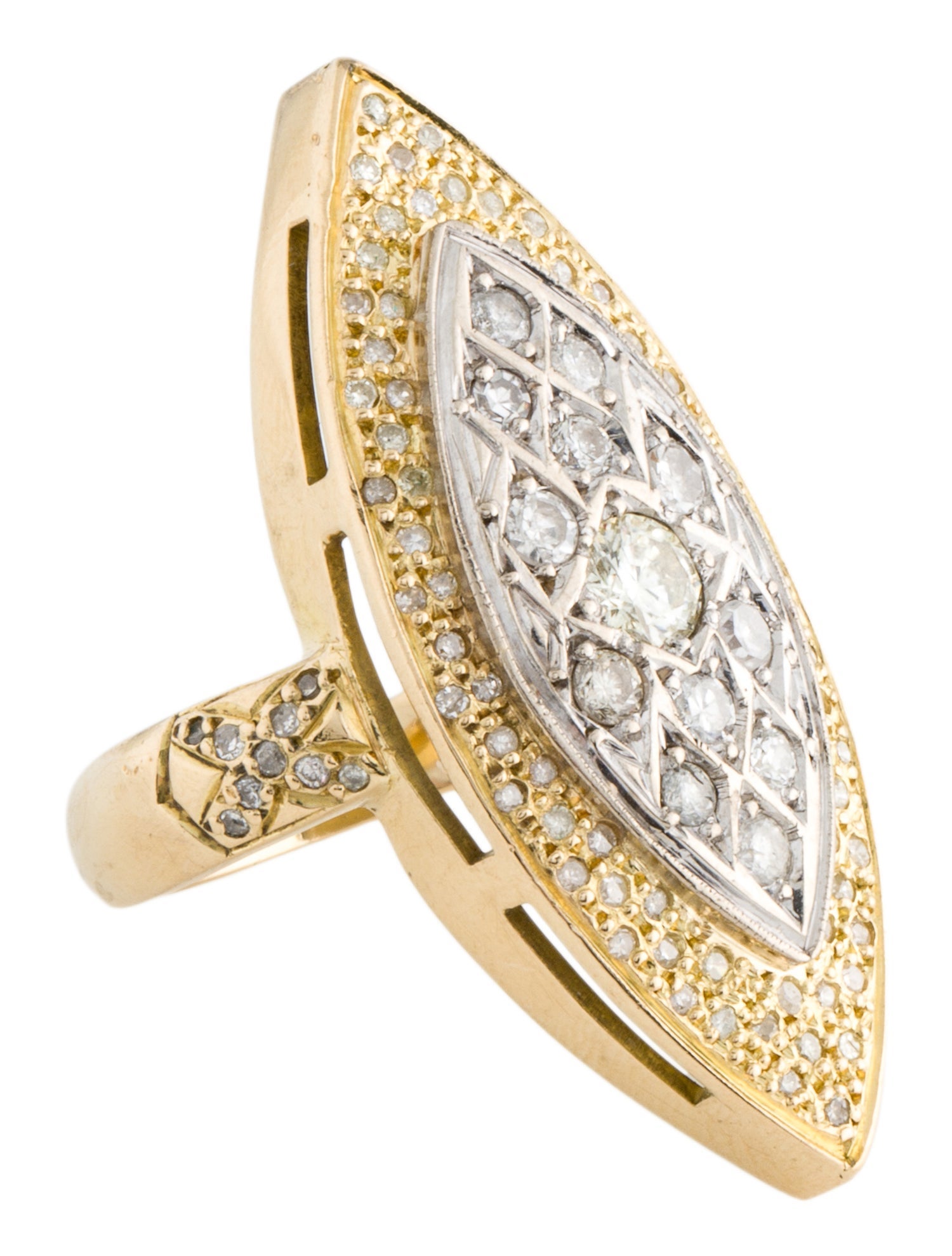 Ring 18K 1.33ctw Diamond Cocktail Ring