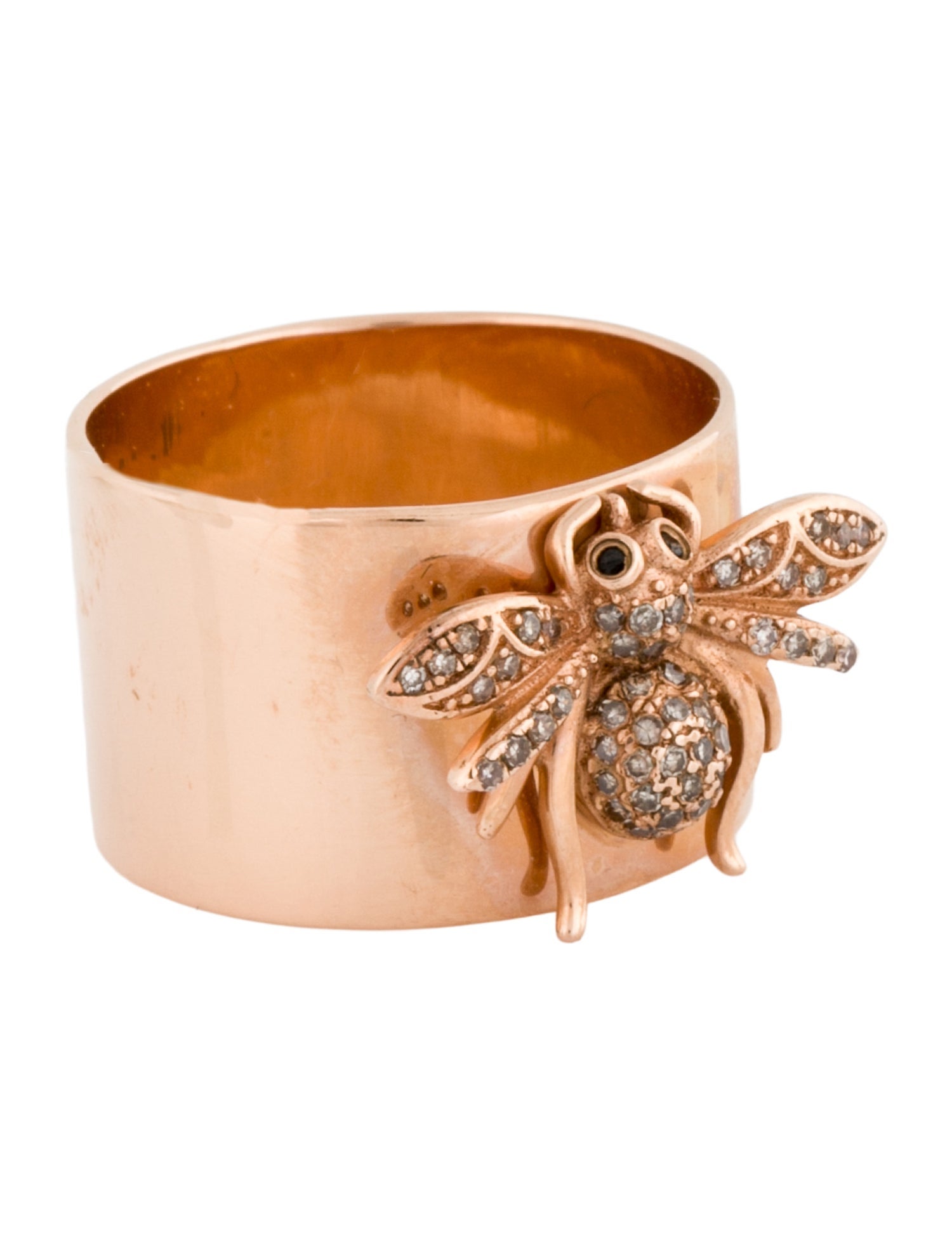 Ring 14K Diamond Bug Ring