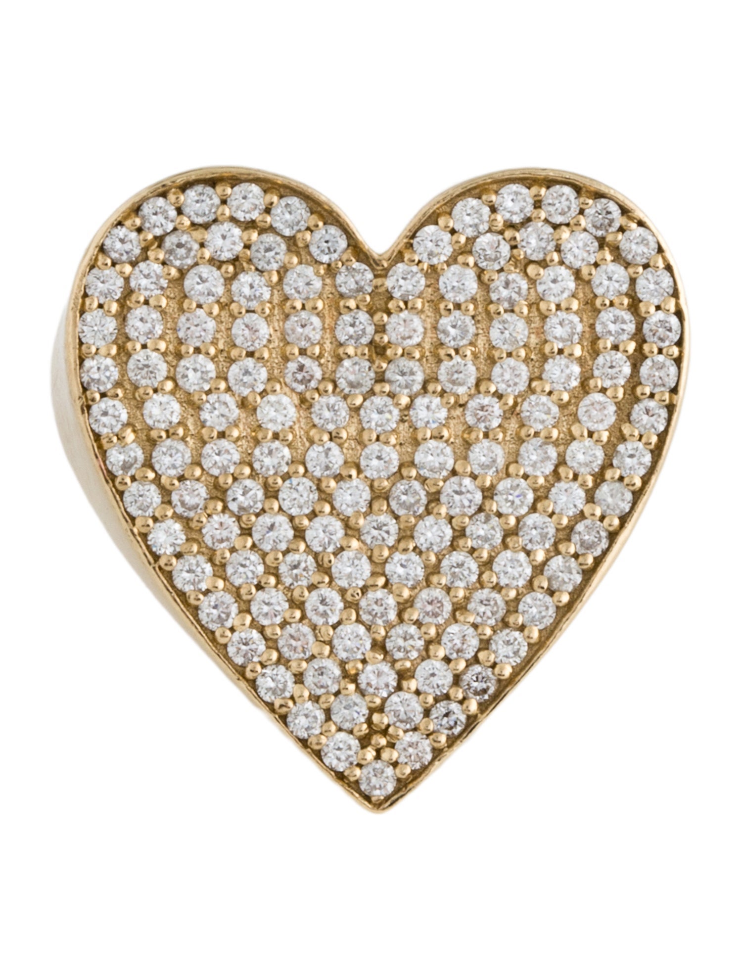 Ring 14K 1.16ctw Diamond Heart Cocktail Ring