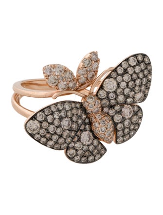 Le Vian 14K 1.70ctw Diamond Butterfly Cocktail Ring
