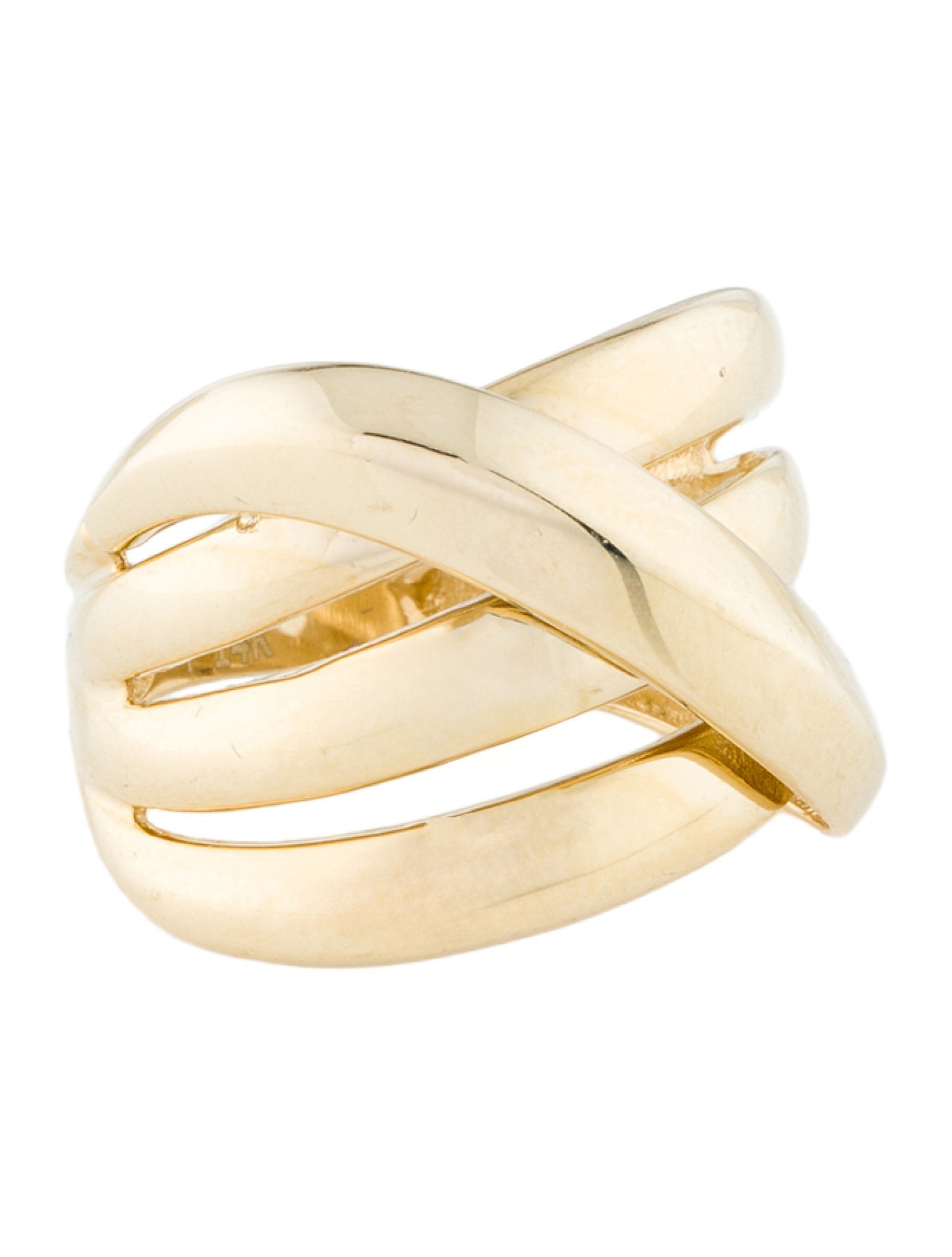 Ring 14K Polished Crossover
