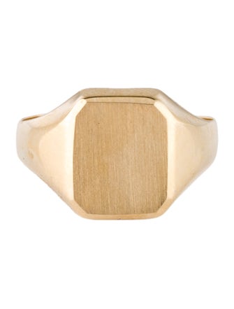 Ring 14K Rectangular Signet