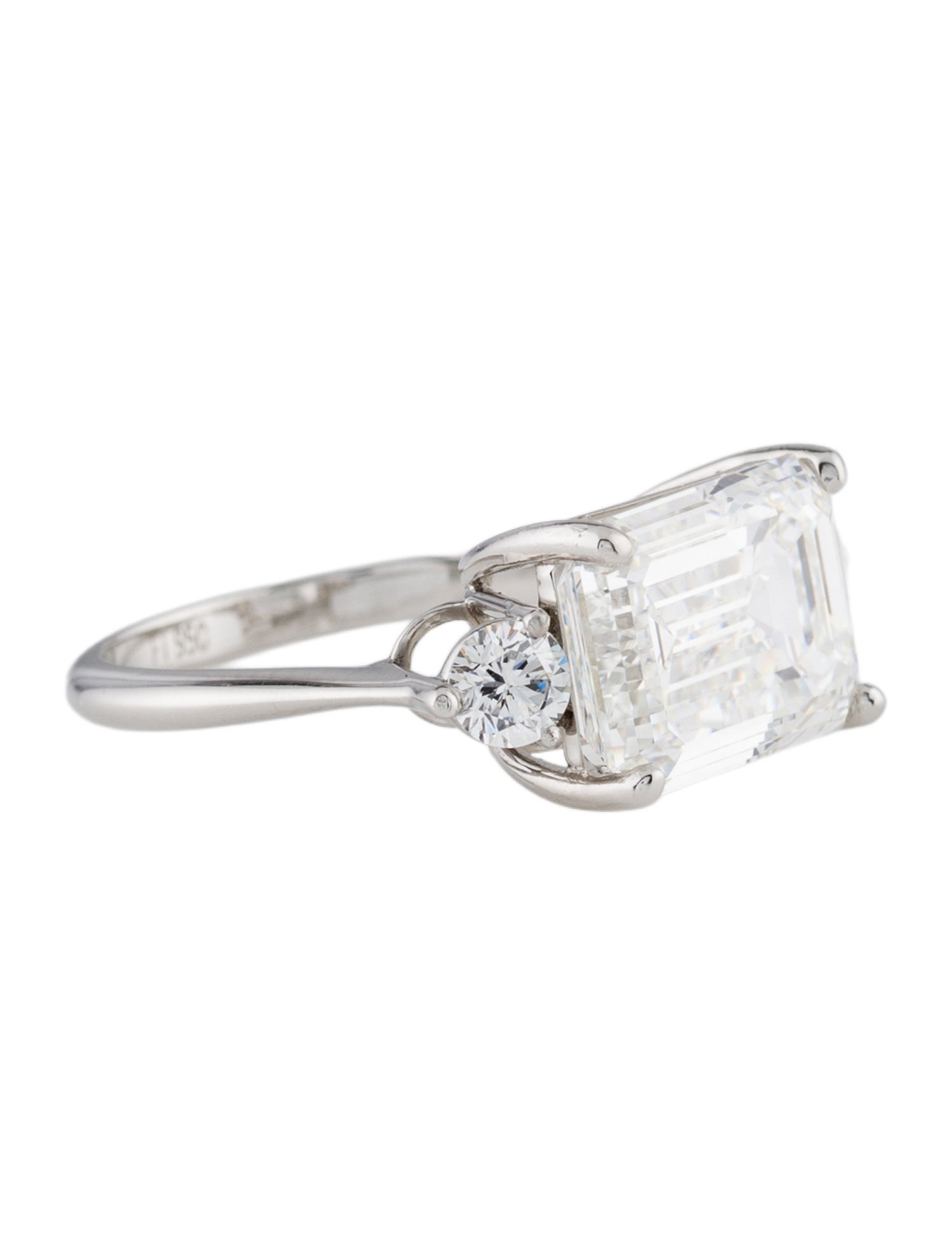 Ring Platinum 6.09ct Lab-Grown Diamond Cocktail Ring