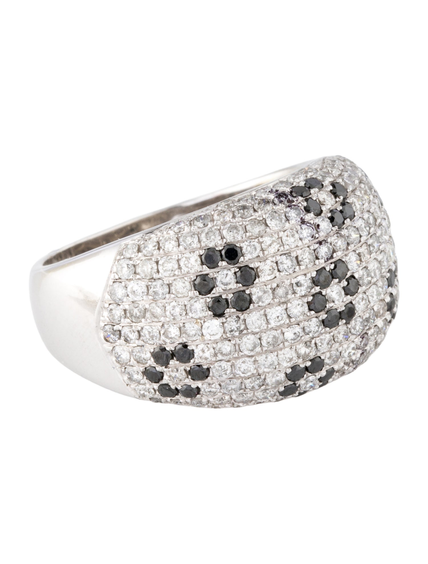 Ring 14K 2.21ctw Diamond Flower Dome Ring