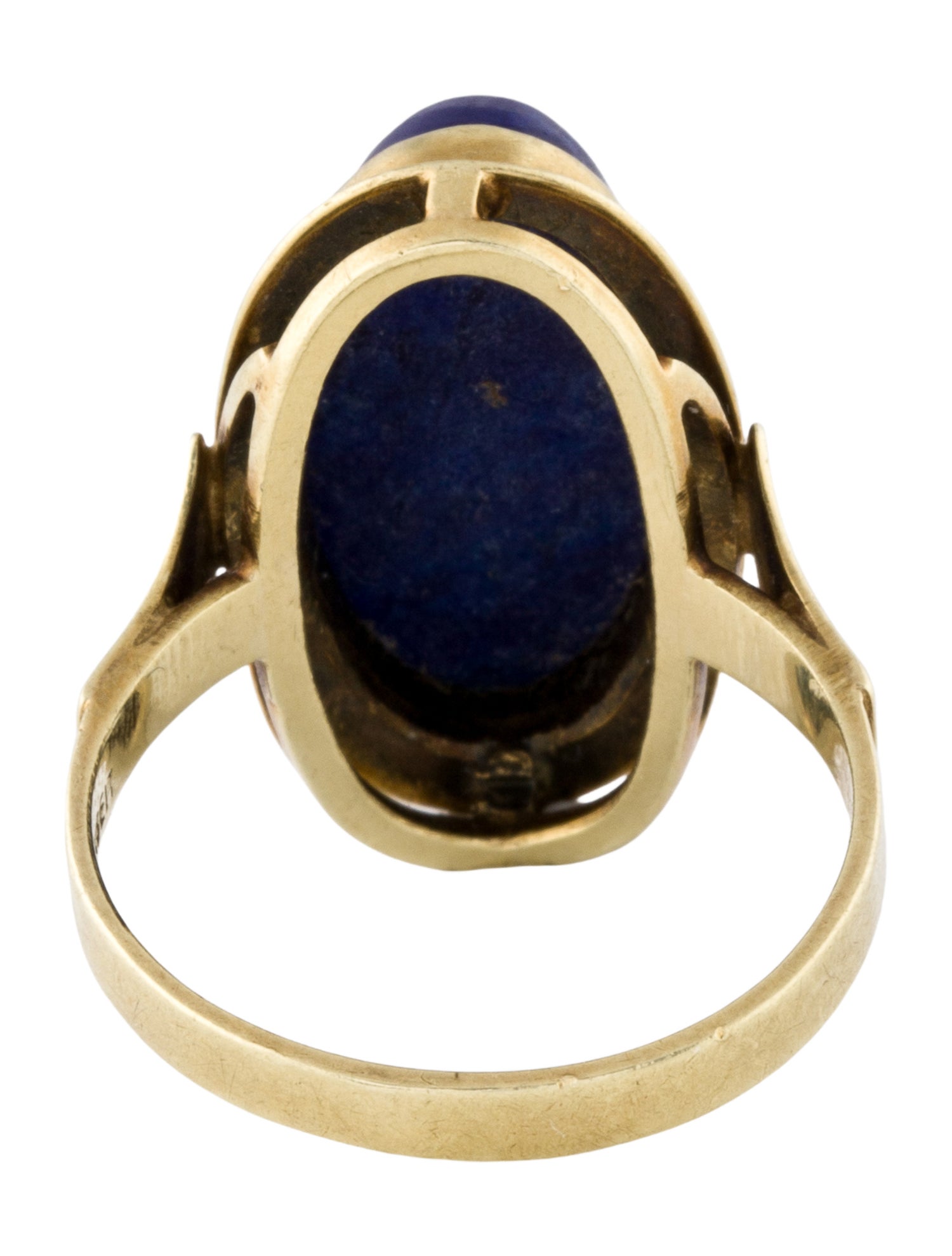 Ring 14K Lapis Lazuli Cocktail Ring