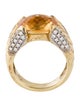 David Yurman 18K Citrine & Diamond Cocktail Ring