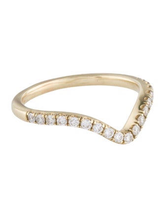 Ring 14K Lab-Grown Diamond Curve Band