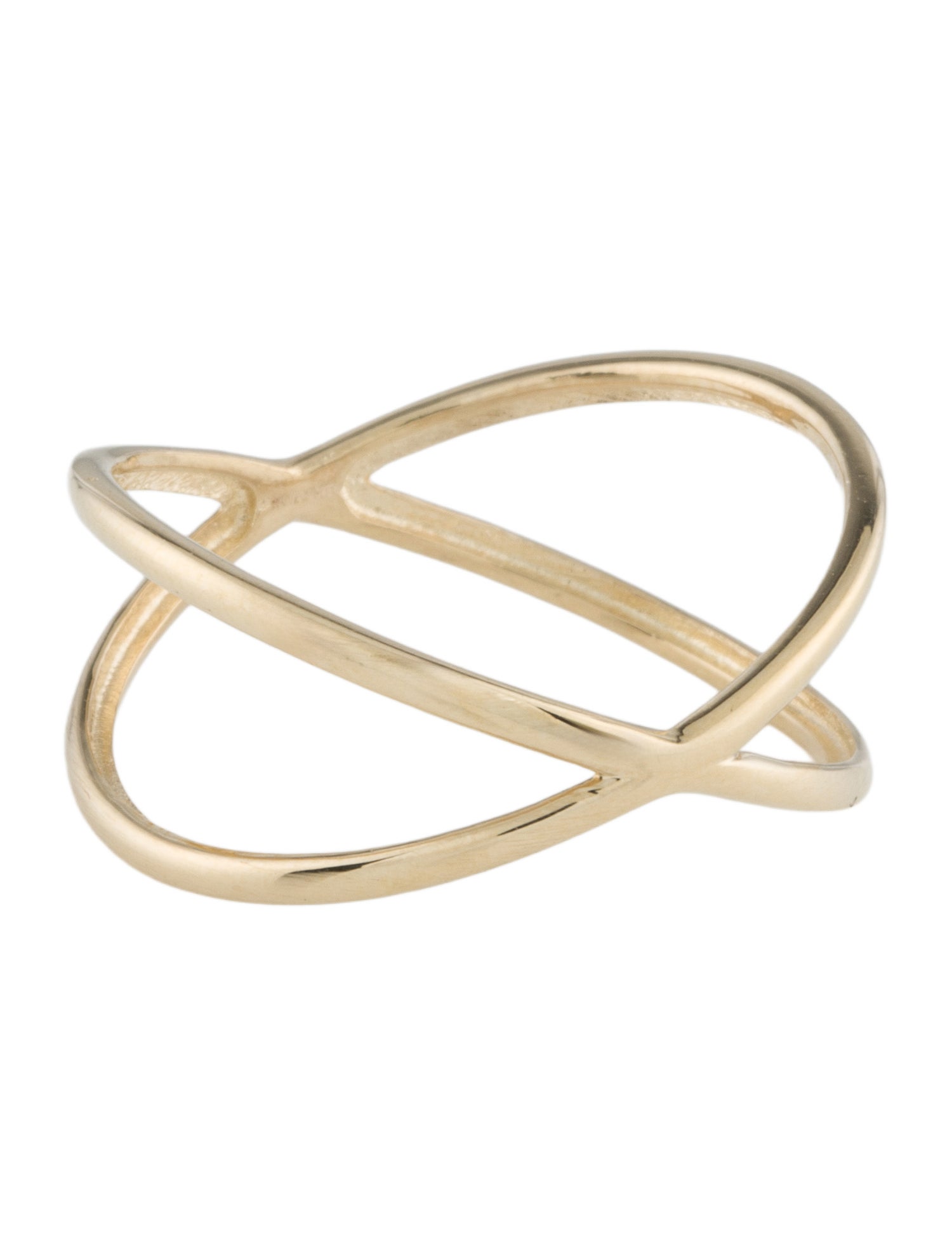 Ring 14K Crisscross