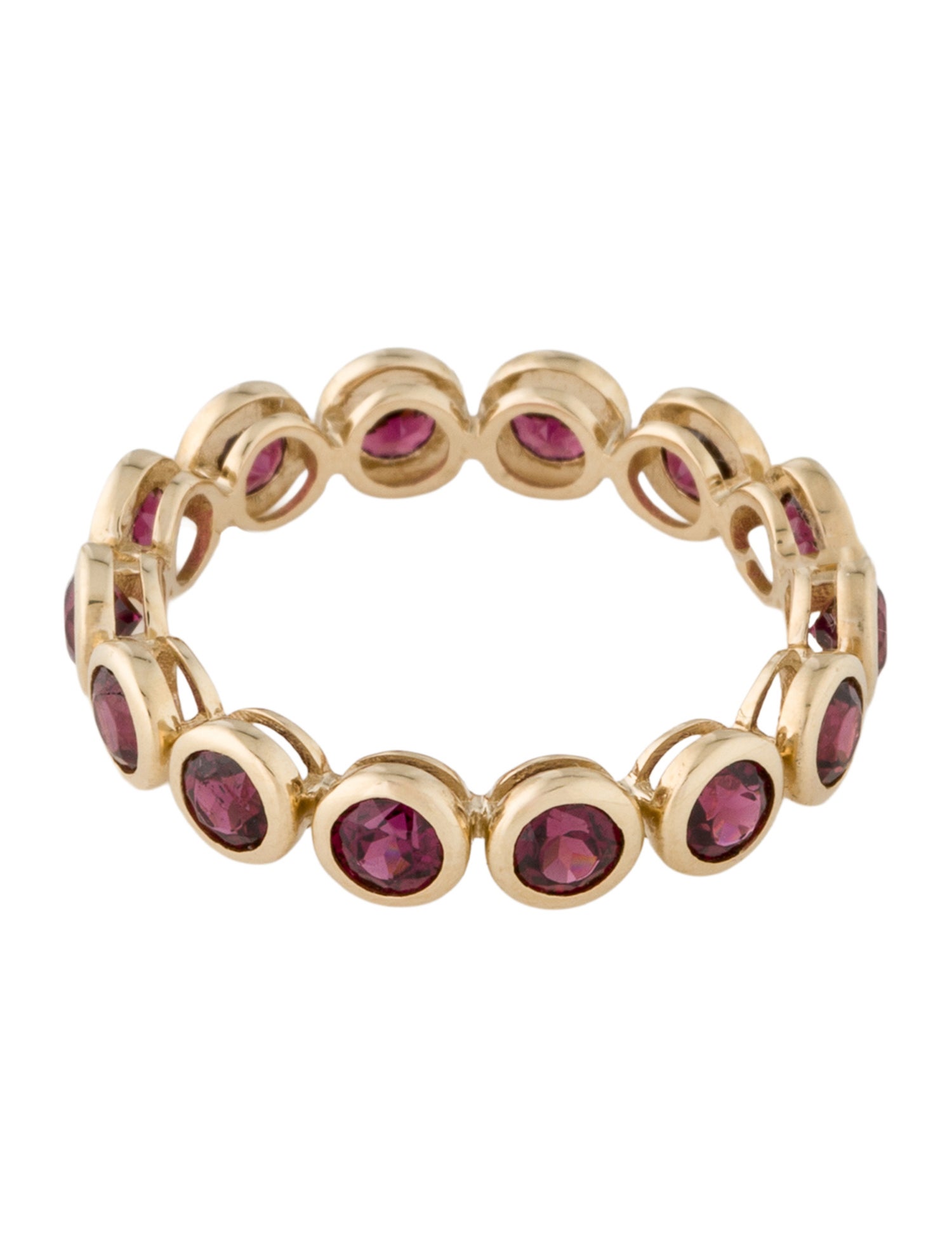 Ring 14K 1.68ctw Rhodolite Eternity Band