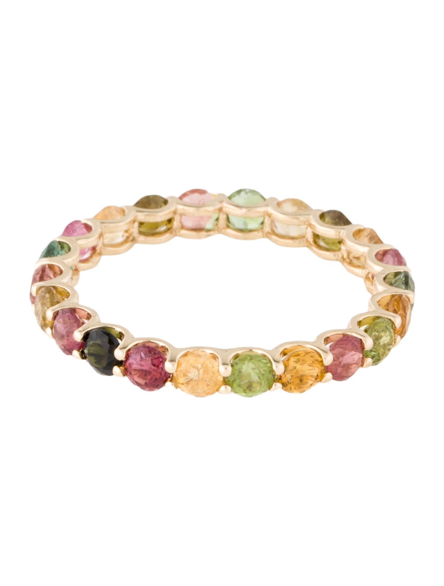 Ring 14K 1.98ctw Tourmaline Eternity Band