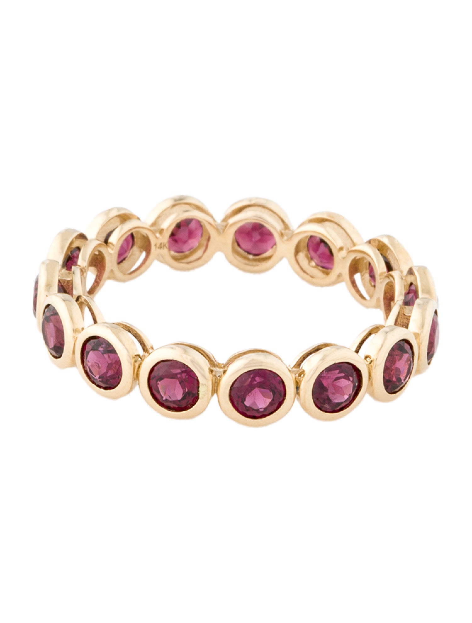 Ring 14K 1.95ctw Rhodolite Eternity Band