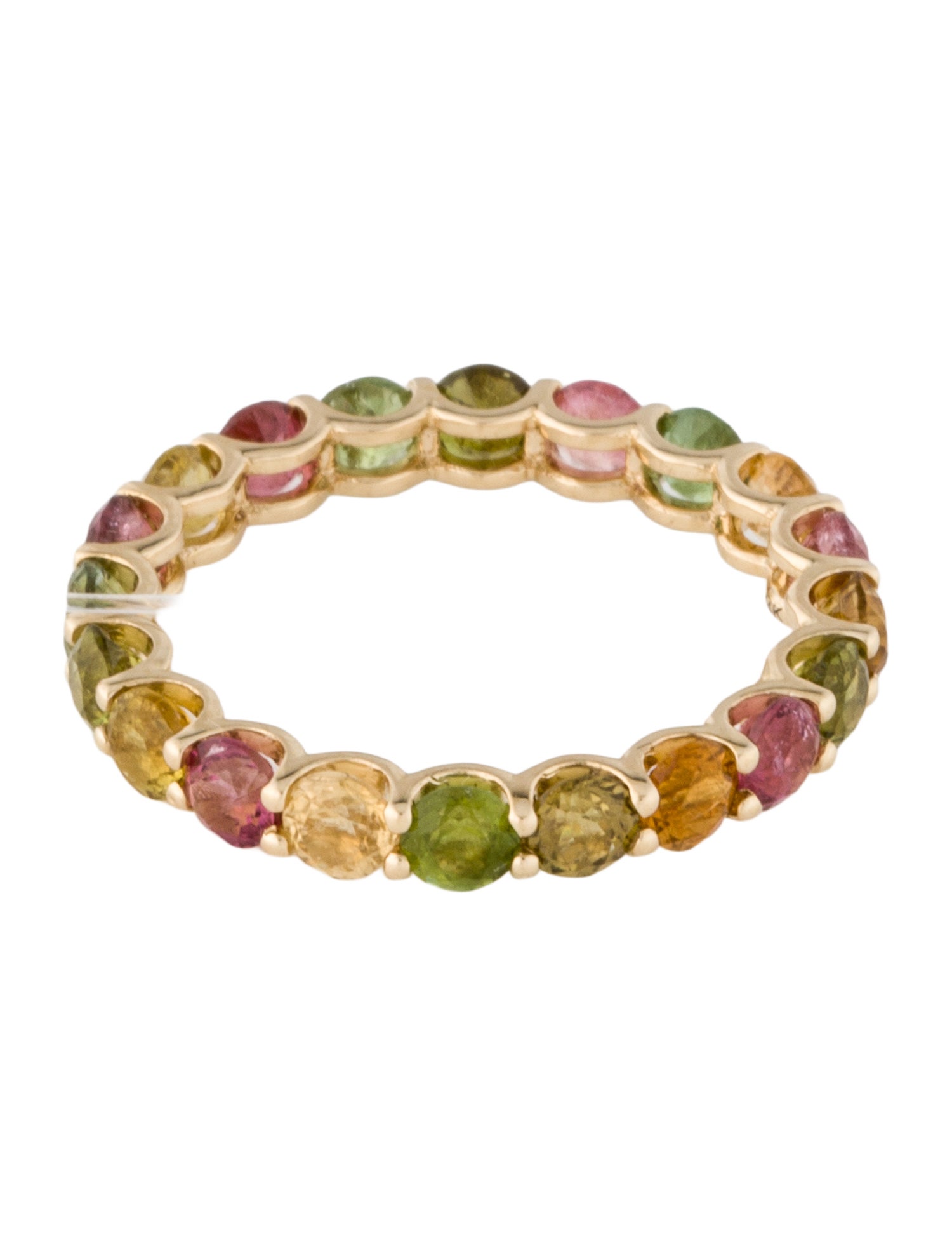 Ring 14K Tourmaline Eternity Band