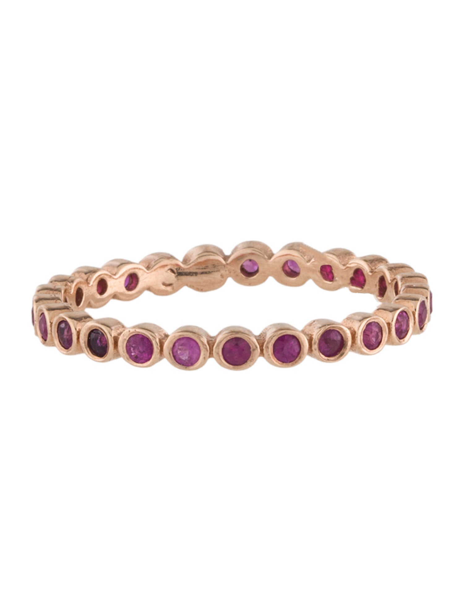 Ring 14K Ruby Eternity Band