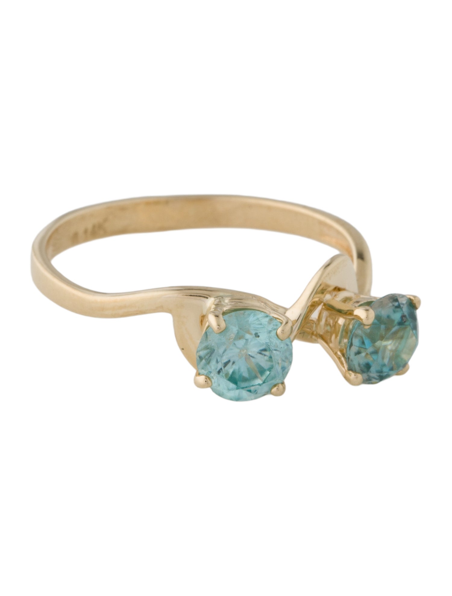 Ring 14K Zircon Cocktail Ring