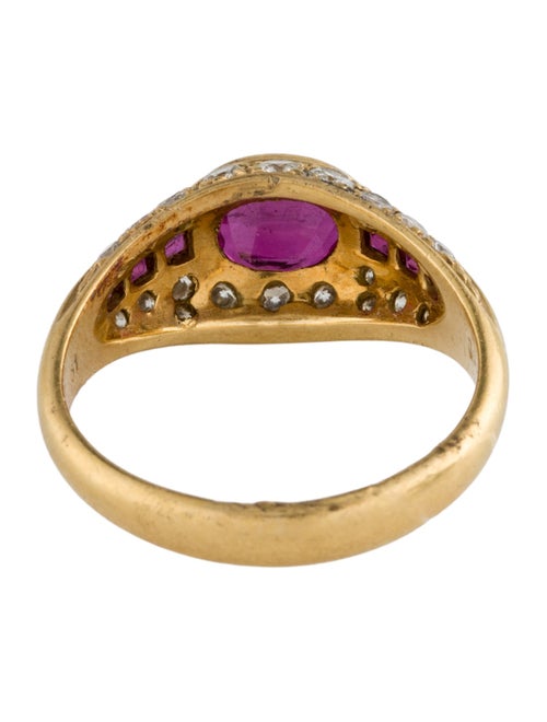 Ring 18K Ruby & Diamond Cocktail Ring
