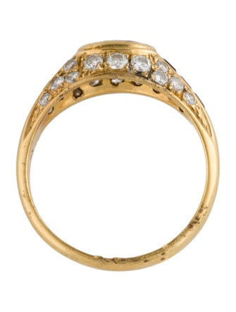 Ring 18K Ruby & Diamond Cocktail Ring