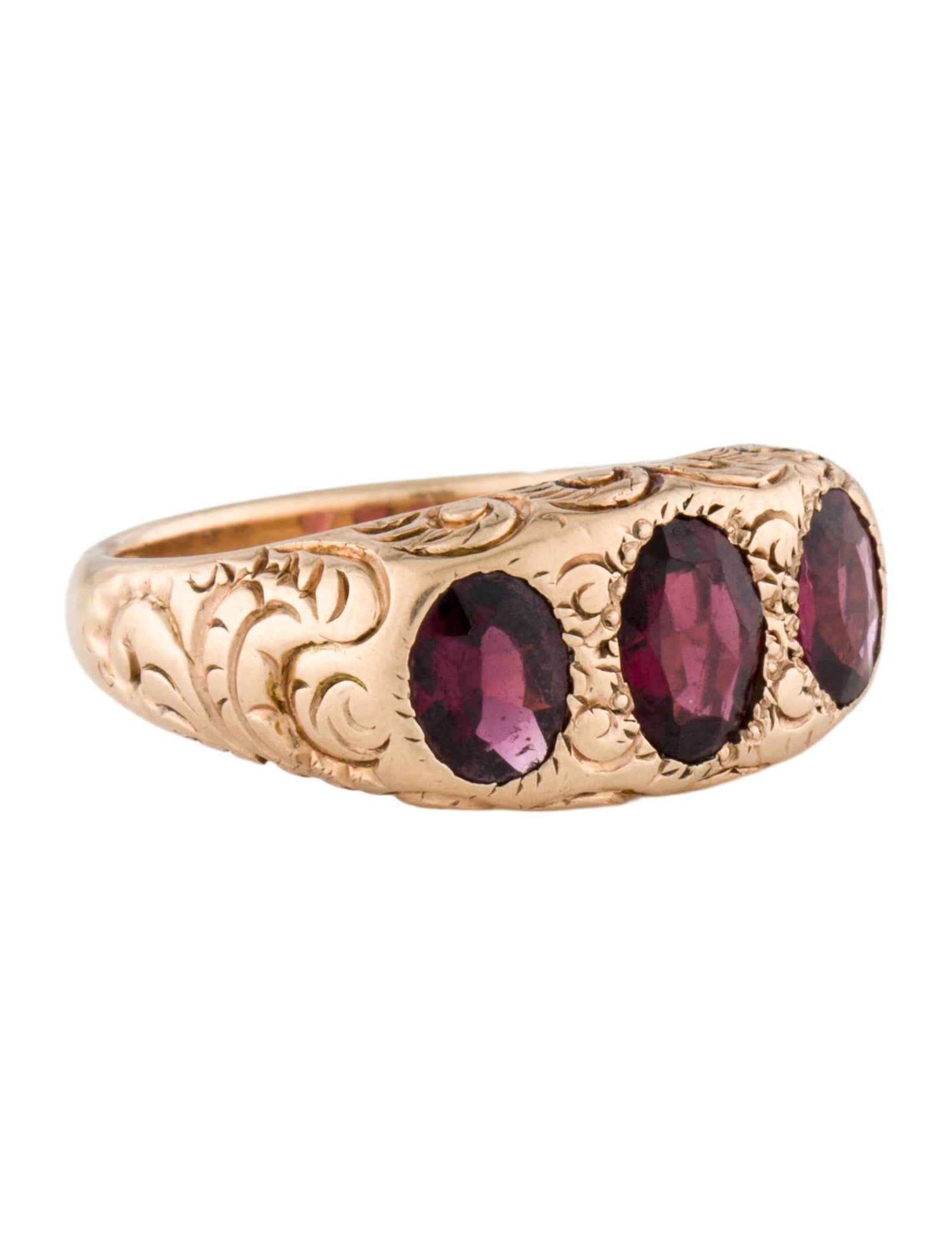 Ring 10K 1.92ctw Garnet Cocktail Ring