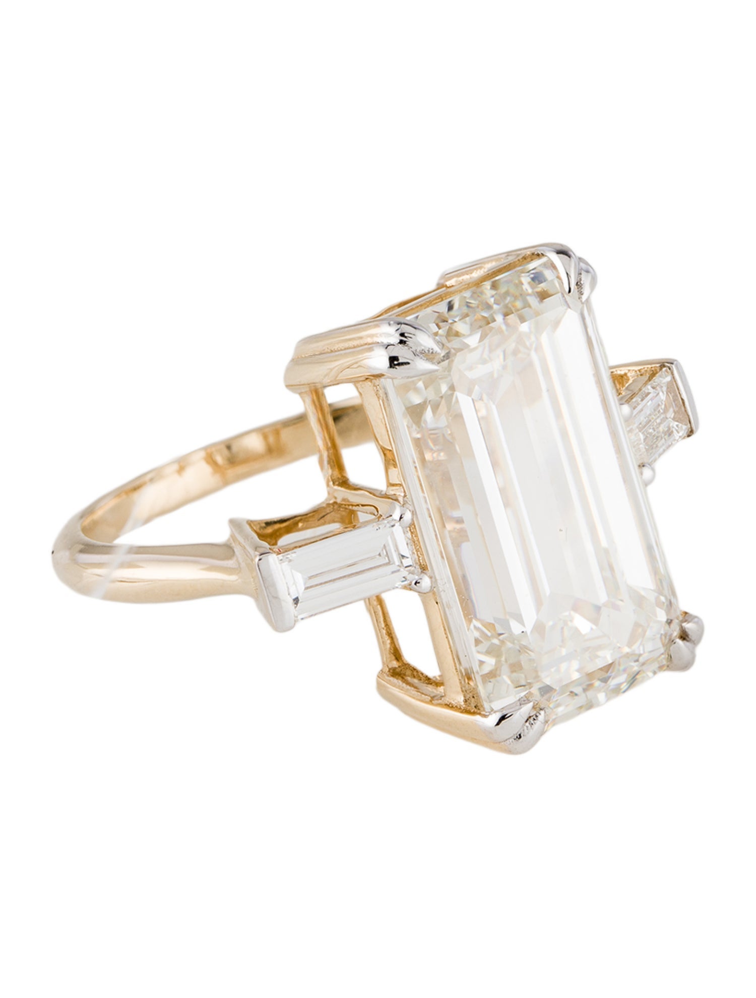 Ring 14K 10.42ct Lab-Grown Diamond Cocktail Ring