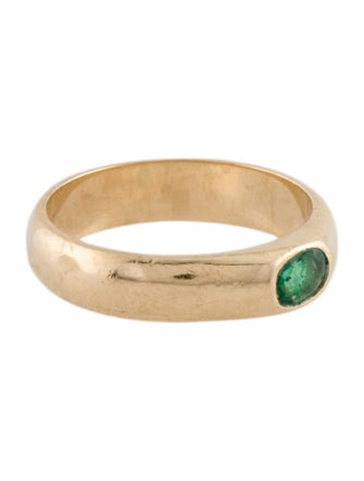 Ring 14K Emerald Stacking Ring