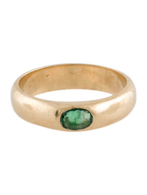 Ring 14K Emerald Stacking Ring