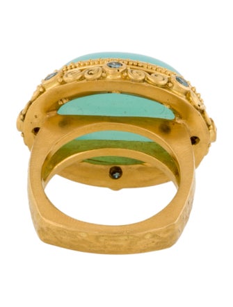 Ring Julie Rauschenberger 22K Chalcedony & Diamond Ring