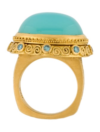 Ring Julie Rauschenberger 22K Chalcedony & Diamond Ring