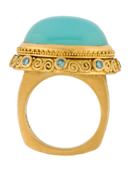 Ring Julie Rauschenberger 22K Chalcedony & Diamond Ring
