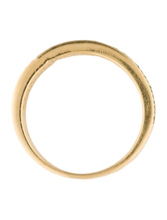 Ring 18K Tsavorite & Diamond Band